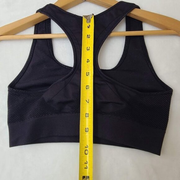 Champion Women's Black Sports Bra Size M Racerback Wireless - Picture 6 of 8